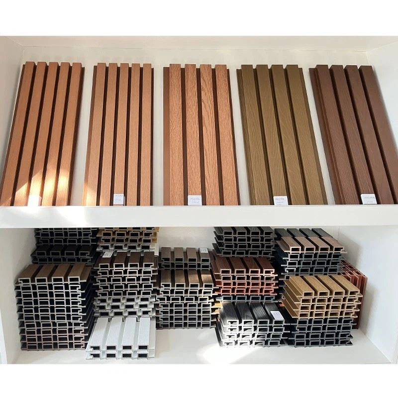 WPC Co-extrusion Wall Plastic Composite Slat Fluted